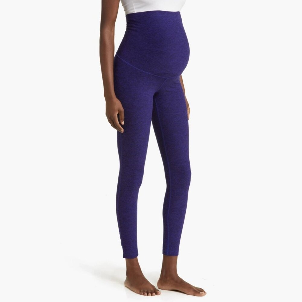 New Zella Restore Maternity Leggings M Space Dye High Waisted Yoga Pregnancy - Picture 2 of 10